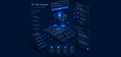 LoneSync-AI-Suite-Web-Analyzer-Background-Isometric-design