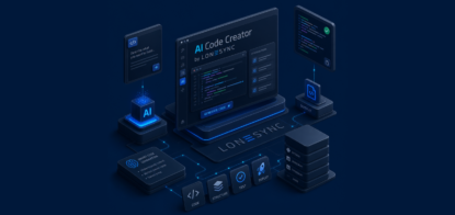 LoneSync-AI-Suite-Code-Creator-Background-Isometric-design