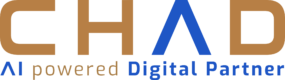 CHAD AI powered Digital Partner by LONESYNC blue-tan-final no bar 3-bars logo