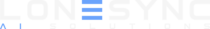 LoneSync AI Solutions blue 70 tag logo