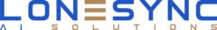 LoneSync AI Solutions blue tan tag logo
