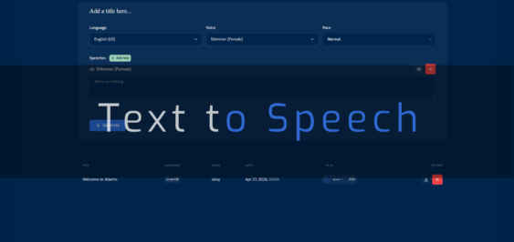 LoneSync AI Speech to Text Background blu