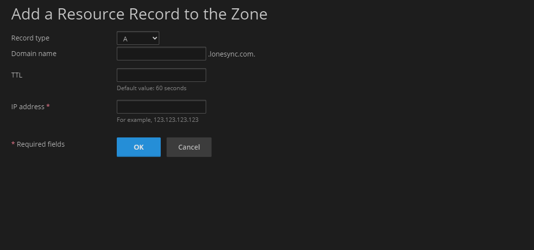 LoneSync Anycast DNS Add Record DX Edge Network