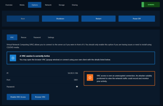 LoneSync Data Center VNC Console Dashboard