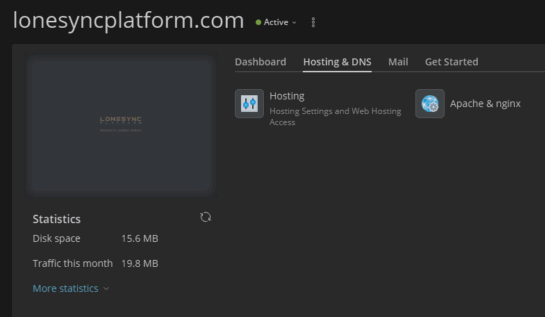 LoneSync Edge DNS Dashboard