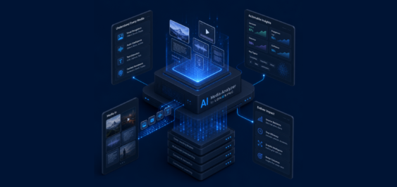 LoneSync Media Analyzer AI Background Isometric