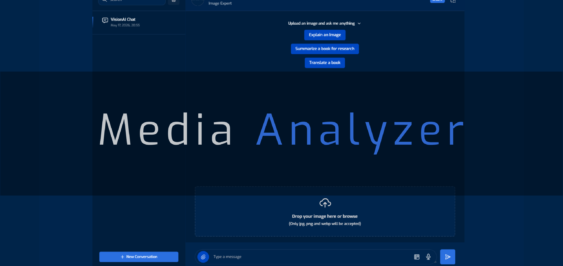 LoneSync Media Analyzer AI Background blu